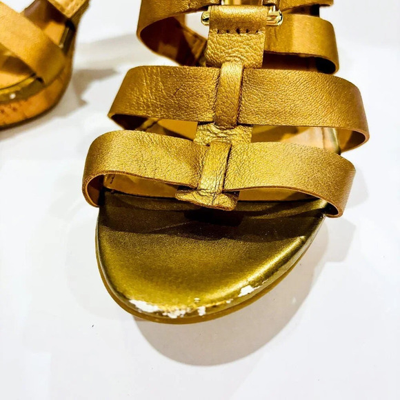 NATURALIZER  Gold ankle-strap sandals - Picture 2 of 9